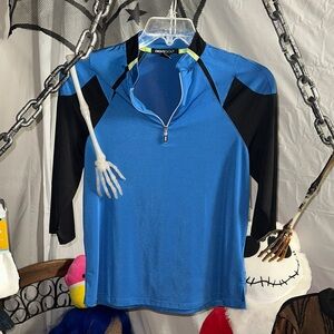 DKNY Blue and Black Active Jersey